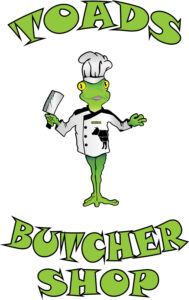 Toads Butcher shop Logo