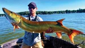 Man with Musky fish